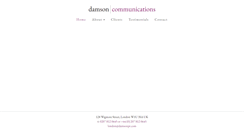 Desktop Screenshot of damsonpr.com